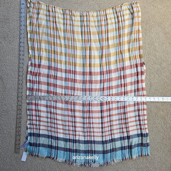 Talbots Accessories - NWT Talbots Plaid Summer Scarf Colorful Lightweight